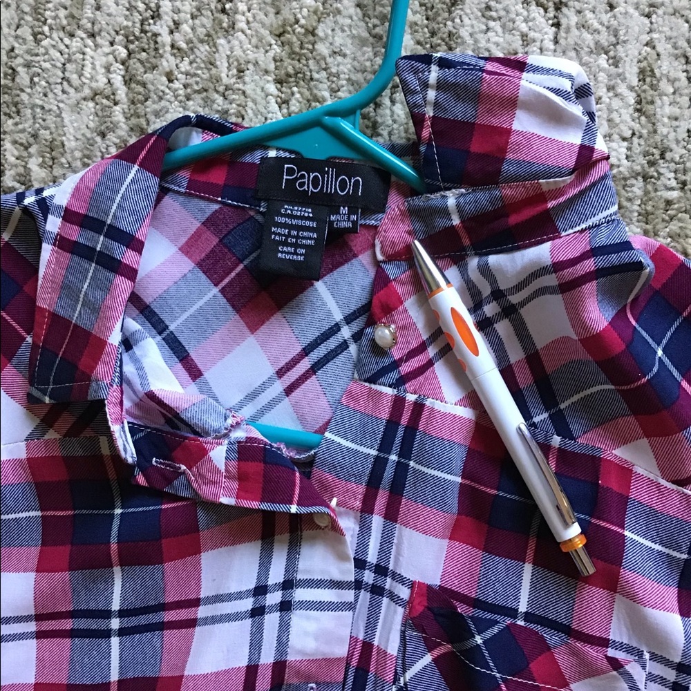 Papillon long shirt w/side pockets - Picture 4 of 4
